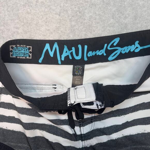 Swim Short Bundle of 2 Mens 32 Multicolor Lace Up Lightweight Stretch Swimwear - Picture 10 of 14